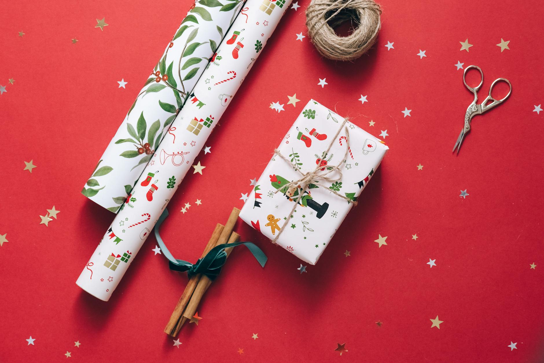 a present and gift wraps